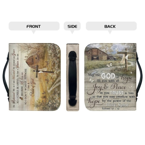 Christianartbag Bible Cover, My The GOD Of Hope Bible Cover, Personalized Bible Cover, Cross Garden Bible Cover, Christian Gifts, CAB21081123. - Christian Art Bag