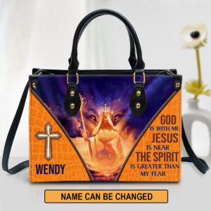 Christianartbag Handbag, The Spirit Is Greater Than My Fear, Personalized Gifts, Gifts for Women, Christmas Gift. - Christian Art Bag