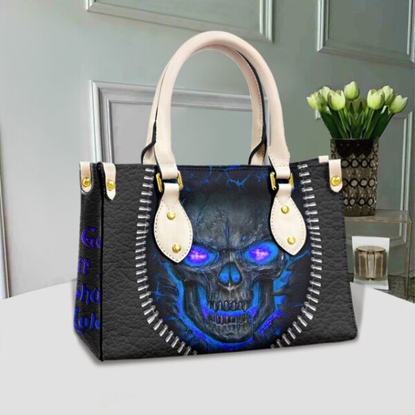 Christianart Personalized Gifts For Women, Purple Skull Leather Bag Handbag Purse for Women Fashion Small Casual Tote Luxury Shoulder Messenger Bolsa Female. - Christian Art Bag