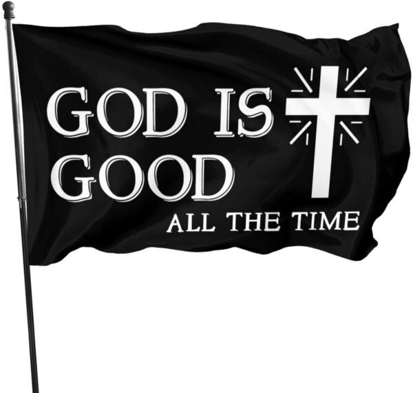 Christianartbag Flag Decor, Jesus The Way The Truth The Life Polyester Flag Durable Fade Resistant Vivid Color Inside Outdoor Flag Memorial Gift Women Men - Christian Art Bag