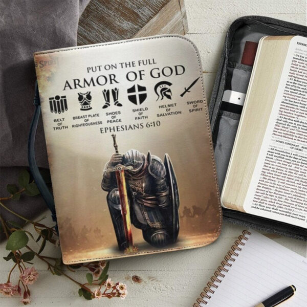 Christianartbag Bible Cover, Put On The Full Armor Of God Bible Cover, Personalized Bible Cover, Gifts For Women, Christmas Gift, CABBBCV01150823. - Christian Art Bag