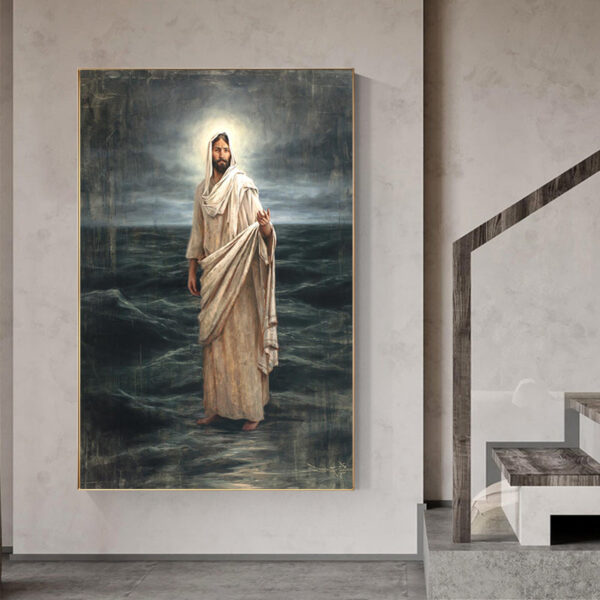 Christianartbag Home Decor, Christian Jesus Funny Classical Art Canvas Paintings on the Wall Art Posters and Prints BAR Abstract Pictures Home Decoration - Christian Art Bag