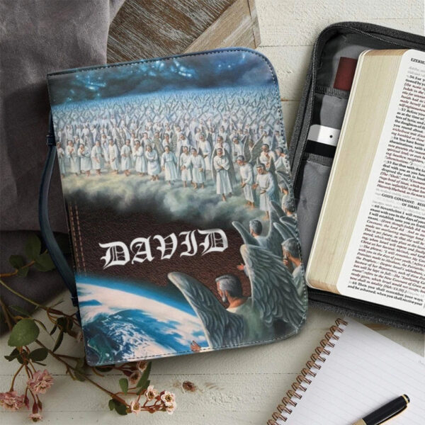 Christianartbag Bible Cover, Celestial Beings Descend To Aid Humanity Personalized Bible Cover, Angel Bible Cover, Christmas Gift, CABBBCV02270823. - Christian Art Bag