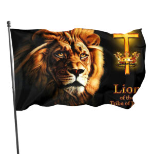 Christianartbag Home Decor, Tribe of Judah Lion Flag,Uv Fade Resistant Flag for Outdoor House Porch Welcome Holiday Home/School/Party Decoration,Garden Flag - Christian Art Bag