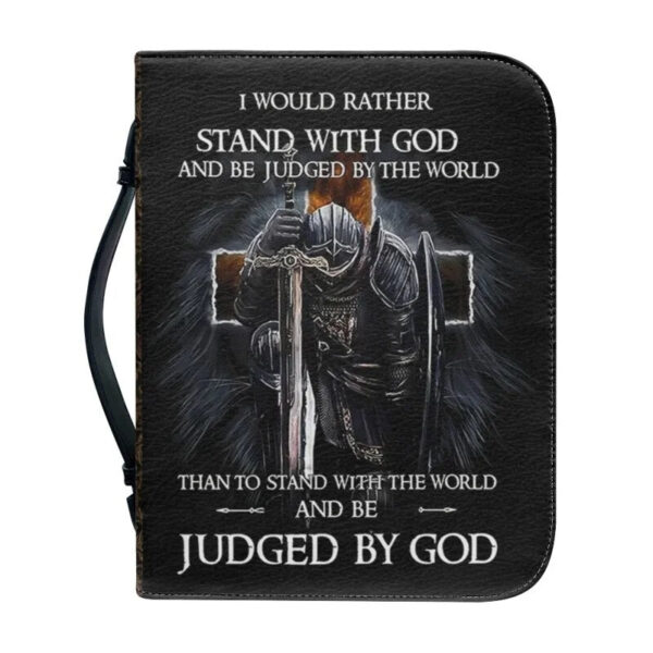 Christianartbag Bible Cover, Stand With GOD Bible Cover, Personalized Bible Cover, Bible Cover For Men, Christian Gifts, CAB03111023. - Christian Art Bag