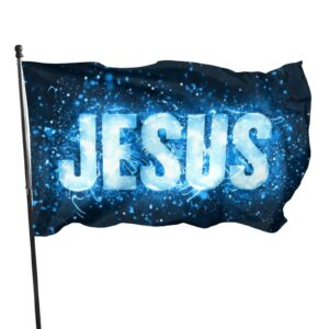 Christianartbag Flag Decor, Christianity JESUS Flag Home Room Dormitory Decoration Outdoor Decor Polyester Banners and Flags Brass Grommets Women Men Gift - Christian Art Bag