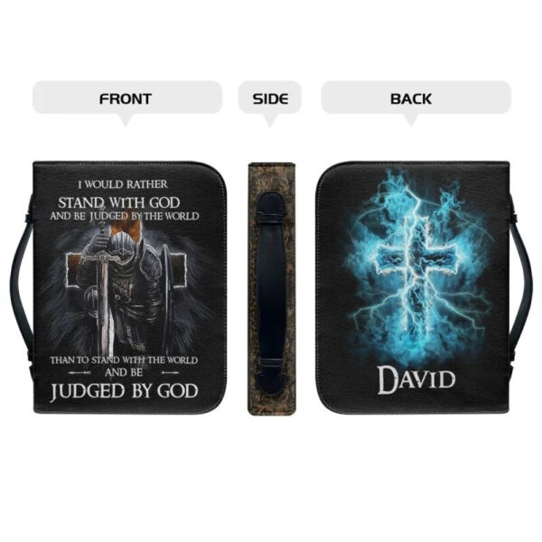 Christianartbag Bible Cover, Stand With GOD Bible Cover, Personalized Bible Cover, Bible Cover For Men, Christian Gifts, CAB03111023. - Christian Art Bag