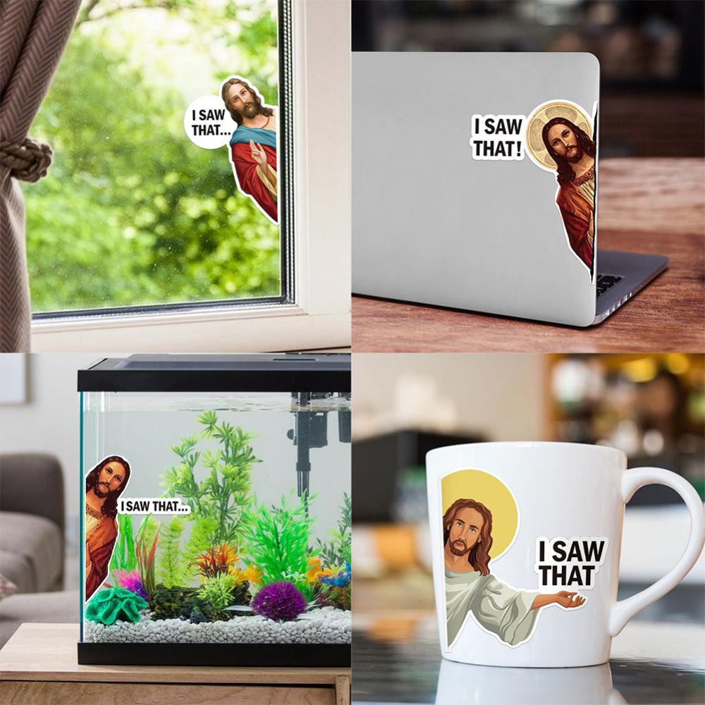 Christianartbag Home Decor, Creative Home Decor Jesus I Saw That Over Door Jesus Sign Wood Jesus I Saw That Jesus Door Hanger Funny Home Decorate NEW - Christian Art Bag