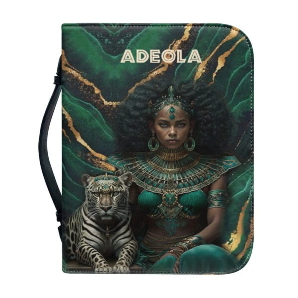 Christianartbag Bible Cover, Bible Daily African Women With leopard Personalized Bible Cover, African Women Bible Cover, Christmas Gift, CABBBCV03250823. - Christian Art Bag