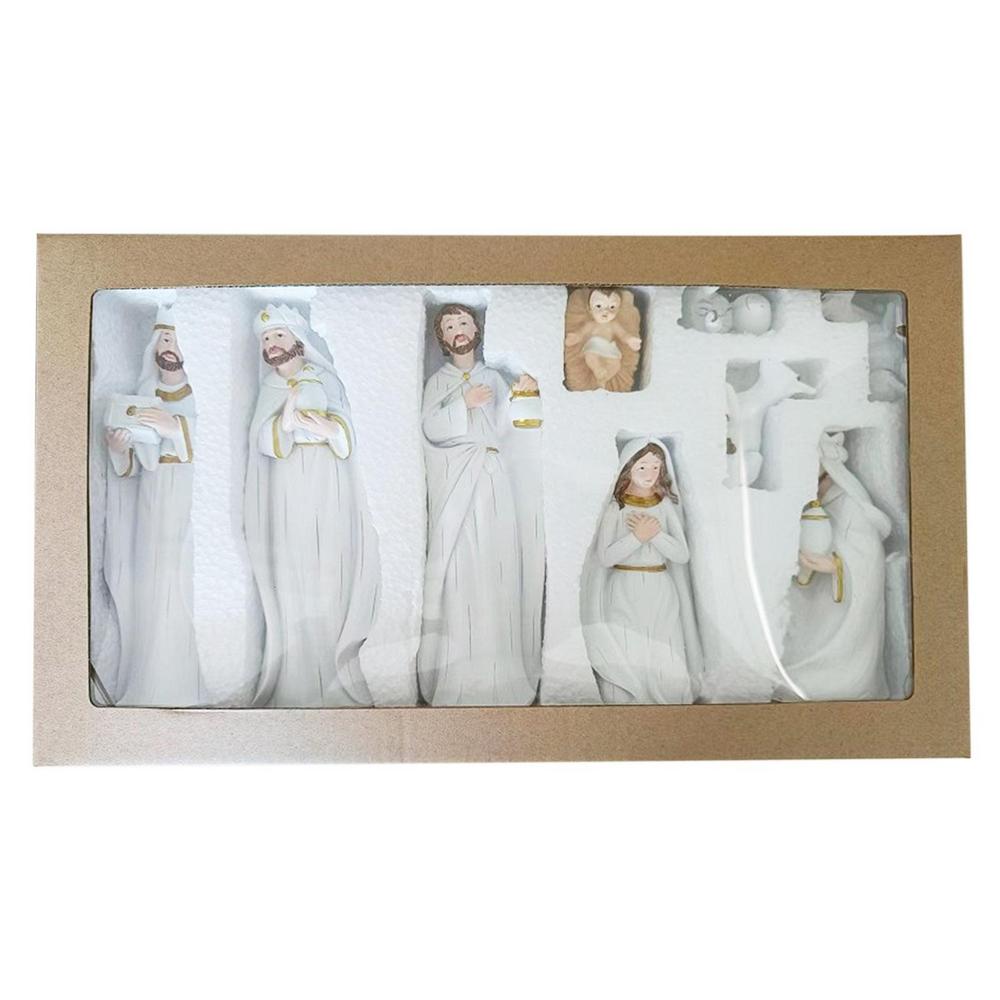 Christianartbag Home Decor, Birth Christmas Crib Nativity Scene Figures Catholic Christian Decor Home Decoration Orthodox Manger Church Utensils Jesus - Christian Art Bag