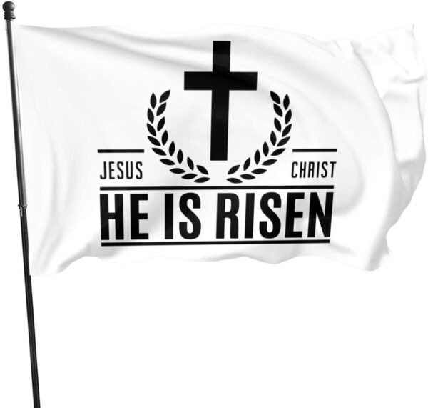 Christianartbag Flag Decor, Jesus The Way The Truth The Life Polyester Flag Durable Fade Resistant Vivid Color Inside Outdoor Flag Memorial Gift Women Men - Christian Art Bag