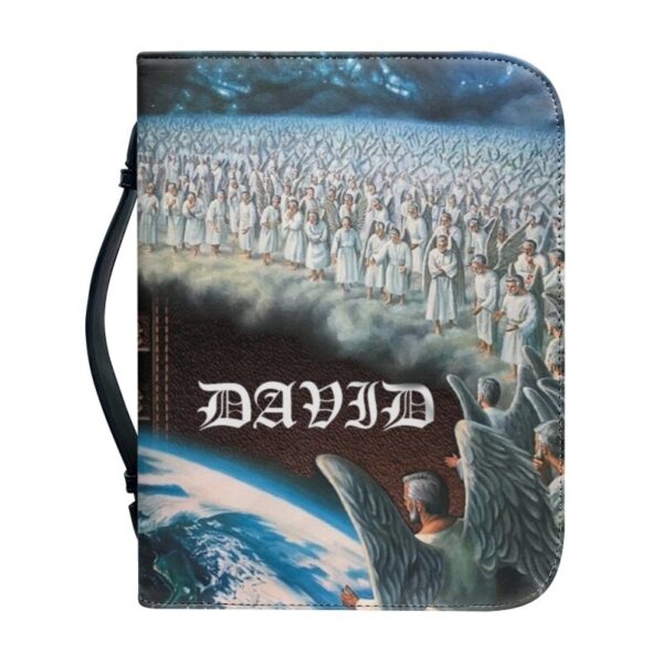 Christianartbag Bible Cover, Celestial Beings Descend To Aid Humanity Personalized Bible Cover, Angel Bible Cover, Christmas Gift, CABBBCV02270823. - Christian Art Bag