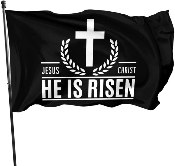 Christianartbag Flag Decor, Jesus The Way The Truth The Life Polyester Flag Durable Fade Resistant Vivid Color Inside Outdoor Flag Memorial Gift Women Men - Christian Art Bag