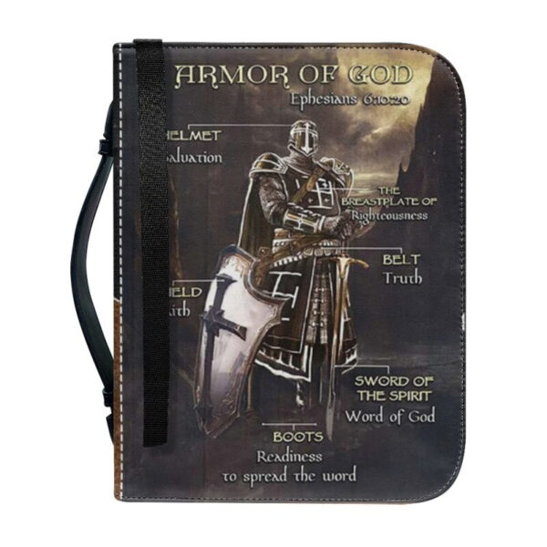 Christianartbag Bible Cover, Armor Of God Personalized Bible Cover, Personalized Bible Cover, Purple Bible Cover, Christmas Gift, CABBBCV01170823. - Christian Art Bag