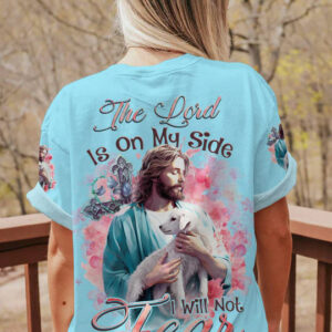 Christianartbag 3D T-Shirt For Women, The Lord Is On My Side Lamb Women's All Over Print Shirt, Christian Shirt, Faithful Fashion, 3D Printed Shirts for Christian Women, CABWTS03200923. - Christian Art Bag