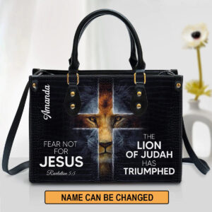 Christianartbag Handbag, The Lion Of Judah Has Triumphed Leather Handbag, Personalized Gifts, Gifts for Women, Christmas Gift. - Christian Art Bag