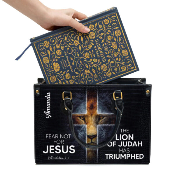 Christianartbag Handbag, The Lion Of Judah Has Triumphed Leather Handbag, Personalized Gifts, Gifts for Women, Christmas Gift. - Christian Art Bag