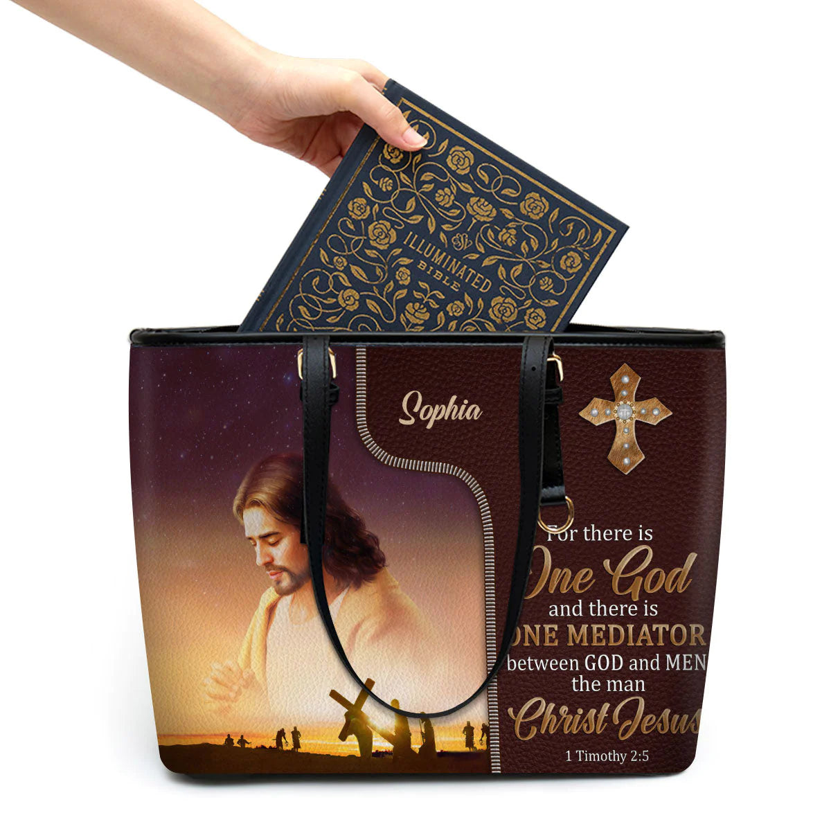 Christianartbag Handbag, There Is One Mediator Between God And Men The Man Christ Jesus, Personalized Gifts, Gifts for Women, Christmas Gift. - Christian Art Bag