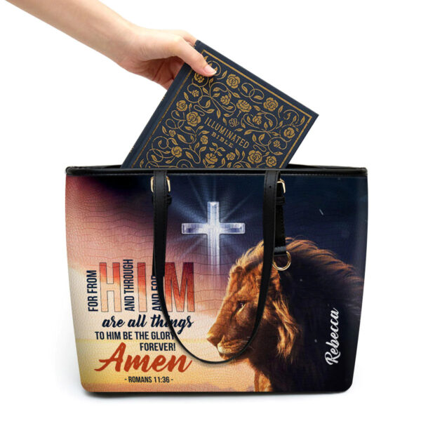 Christianartbag Handbag, To Him Be The Glory Forever, Personalized Gifts, Gifts for Women, Christmas Gift. - Christian Art Bag