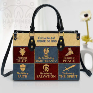 Christianart Handbag, Personalized Hand Bag, The Gospel Of Peace, Personalized Gifts, Gifts for Women. - Christian Art Bag