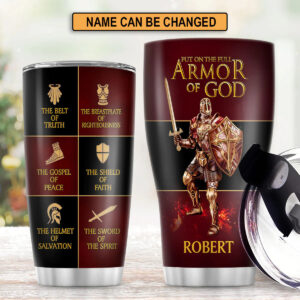 Christianartbag Drinkware, Put On The Full Armor Of God, Personalized Mug, Tumbler, Christmas Gift. - Christian Art Bag