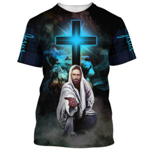 Christianartbag 3D T-Shirt, Way Maker Miracle Worker Jesus Stretched Out His Hand, Christian T-Shirt, Christian 3D T-Shirt, Unisex T-Shirt. - Christian Art Bag