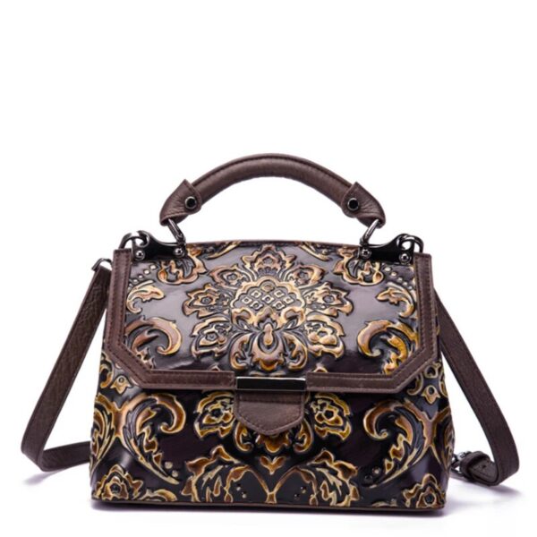 Christianartbag Handmade Leather Bag, Women's Bag Genuine Leather Luxury Handbags Handmade Women Shoulder Bag New Embossed Vintage Crossbody Bags For Women, CABHMB09141023 - Christian Art Bag