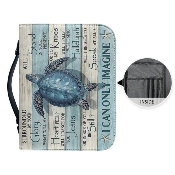 Christianartbag Bible Cover, I Can Only Imagine Bible Cover, Personalized Bible Cover, Turtle Bible Cover, Christian Gifts, CAB14101123. - Christian Art Bag