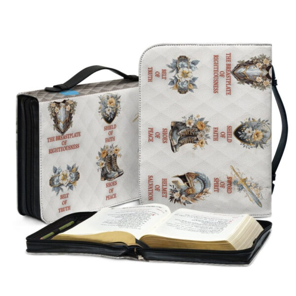 Christianartbag Bible Cover, Put On The Full Armor Of God Bible Cover, Personalized Bible Cover, Warrior Women Bible Cover, Christian Gifts, CAB01051123. - Christian Art Bag