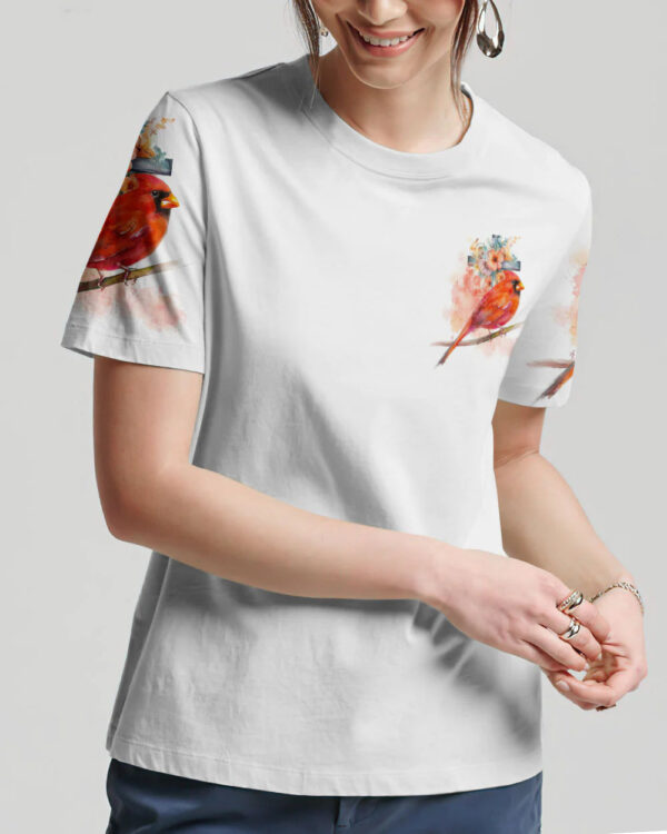 Christianartbag 3D T-Shirt For Women, When Cardinals Appear Angels Are Near,Christian Shirt, Faithful Fashion, 3D Printed Shirts for Christian Women - Christian Art Bag