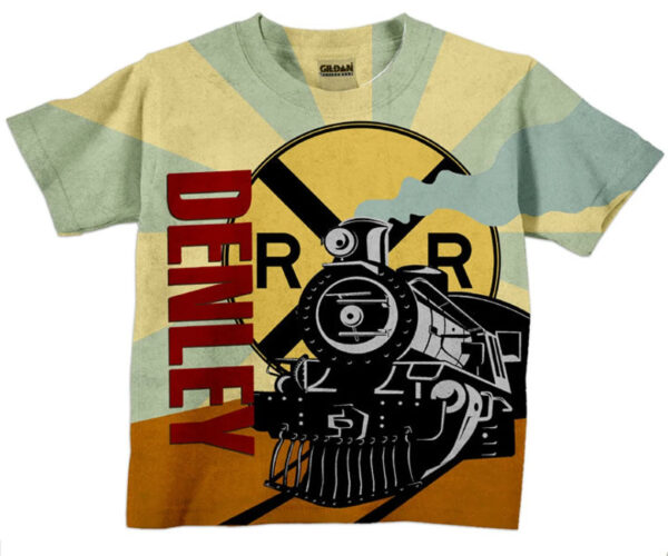 Custom Shirt Boys Train, Personalized Birthday Steam Engine T-Shirt. - Christian Art Bag