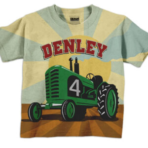 Custom Tractor Shirt, Personalized Farmer Birthday T-Shirt, Farm Green Tractor Shirt, Personalized Gift. - Christian Art Bag