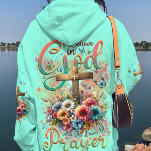 Christianartbag Clothing, I Believe In God Women's All Over Print Shirt, Graphic Hoodie, Christian Clothing, Christmas Gift, CABCT03131123. - Christian Art Bag